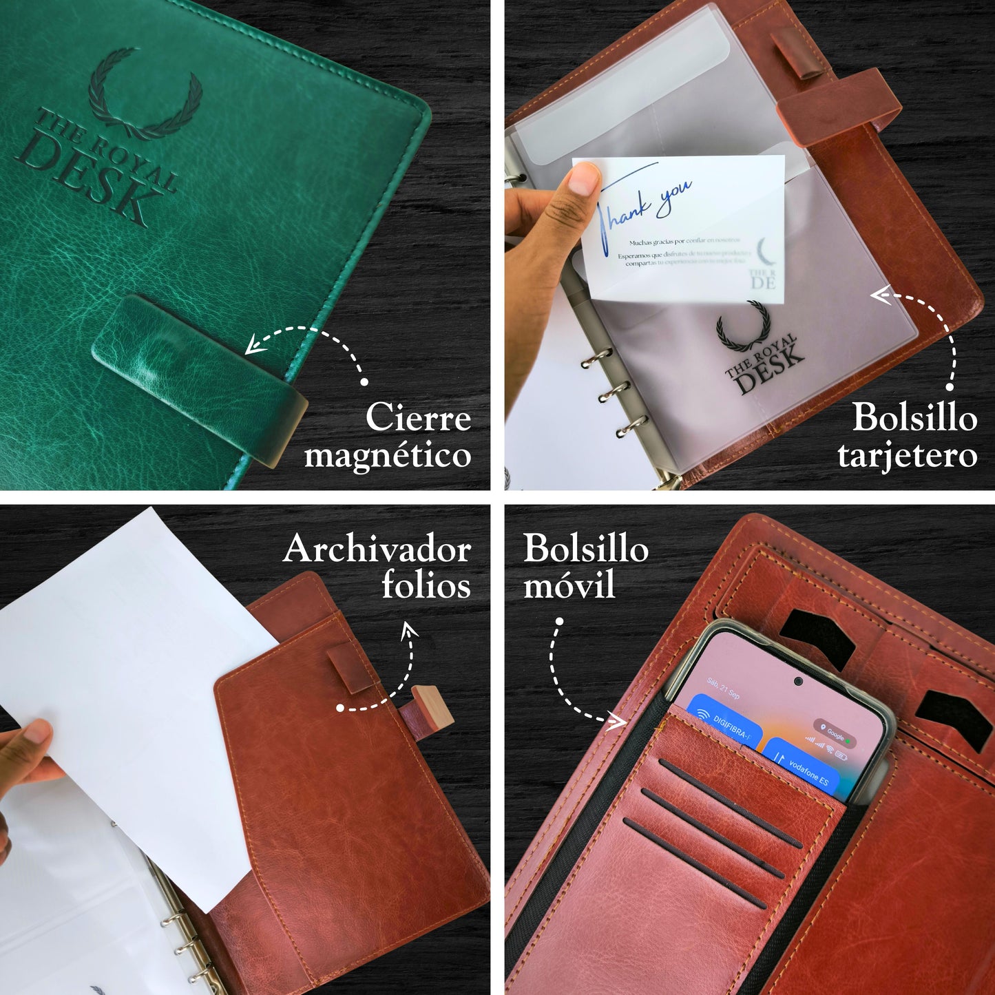 MONTBLANC A5 Vertical | Agenda ejecutiva semana vista (6 anillas)