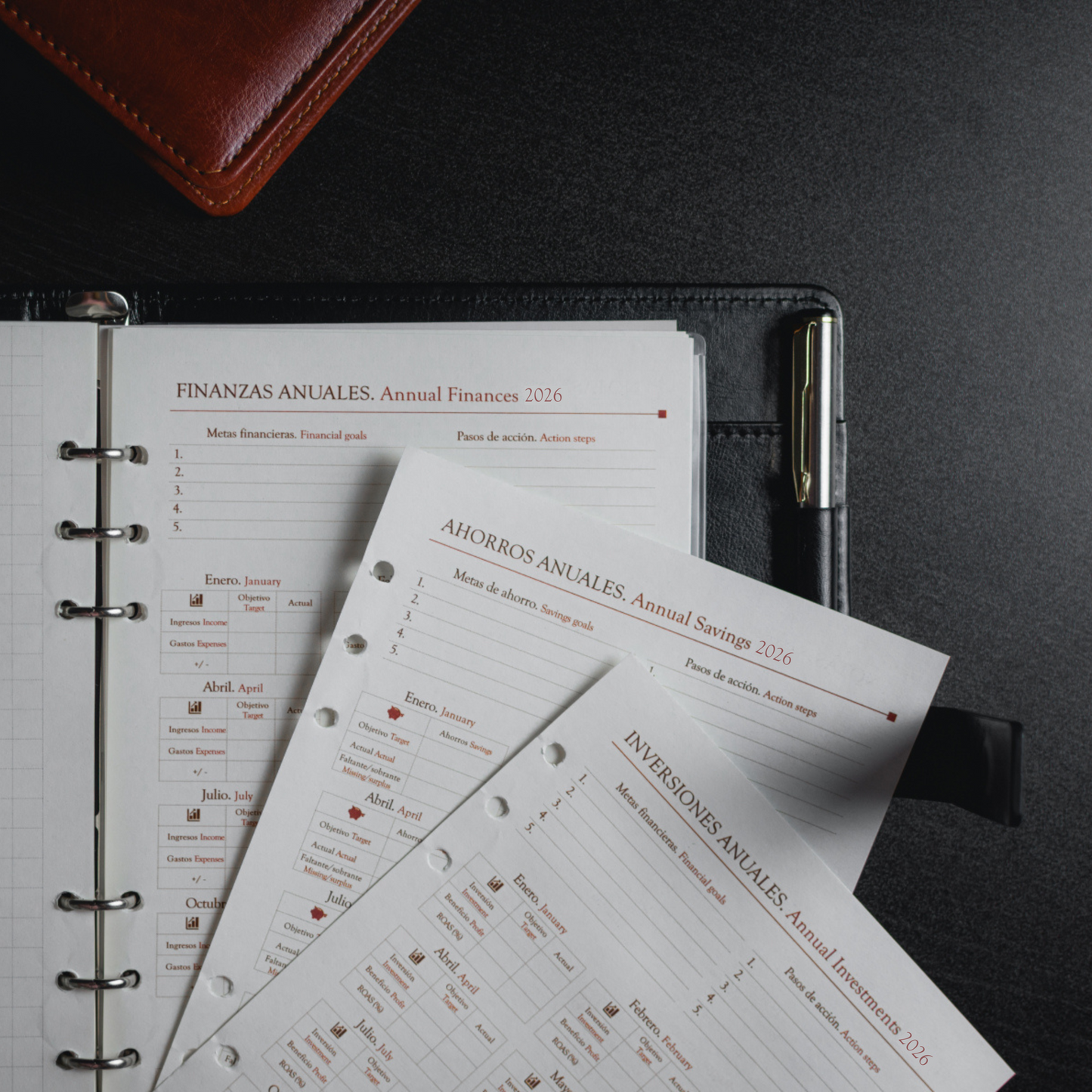 MONTBLANC A5 Vertical | Agenda ejecutiva semana vista (6 anillas)