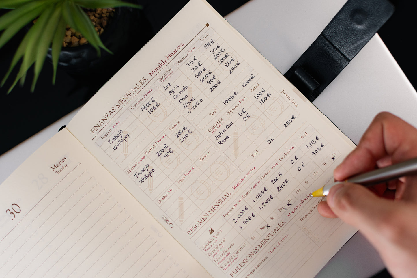 REGAL A5 — Agenda día por página | tamaño práctico (21 × 14,8 cm)