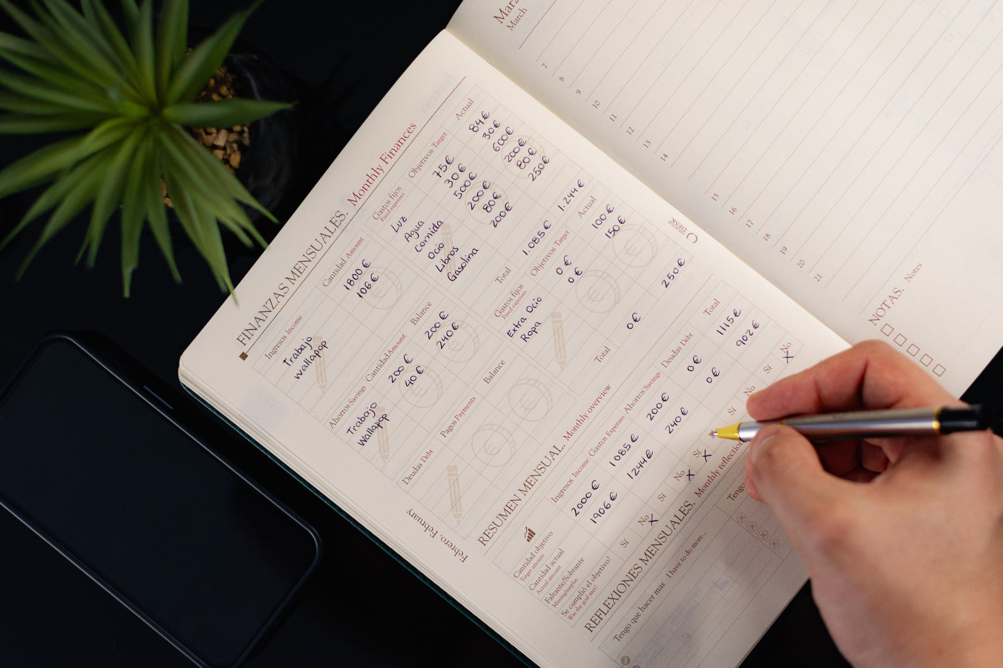 REGAL B5 — Agenda día por página | tamaño ideal (25,5 × 18 cm)